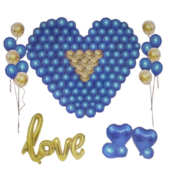 Love Variety Balloons Blue