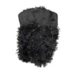 Black Crotched Curtain 2m