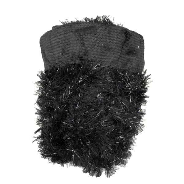 Black Crotched Curtain 2m