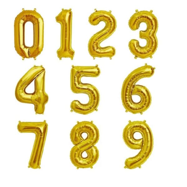 Foil Number Balloons