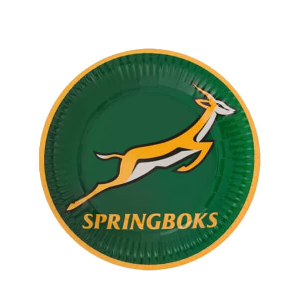 Springboks Paper Plates 8s