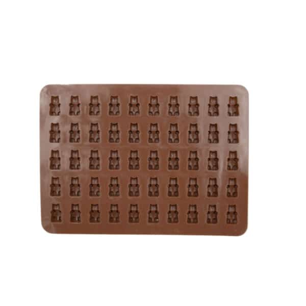 Silicone Teddy Choc Mould Brown