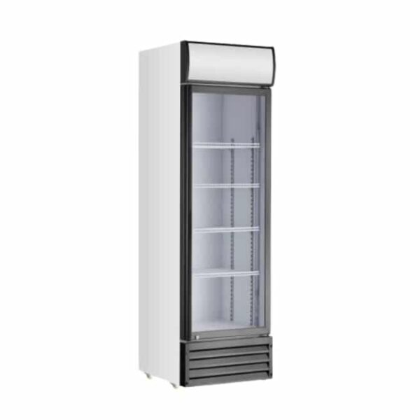 Single door beverage cooler