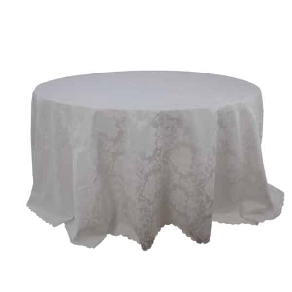 White Round Table Cloth
