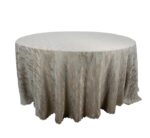 Round Table Cloth Silver/Bronze