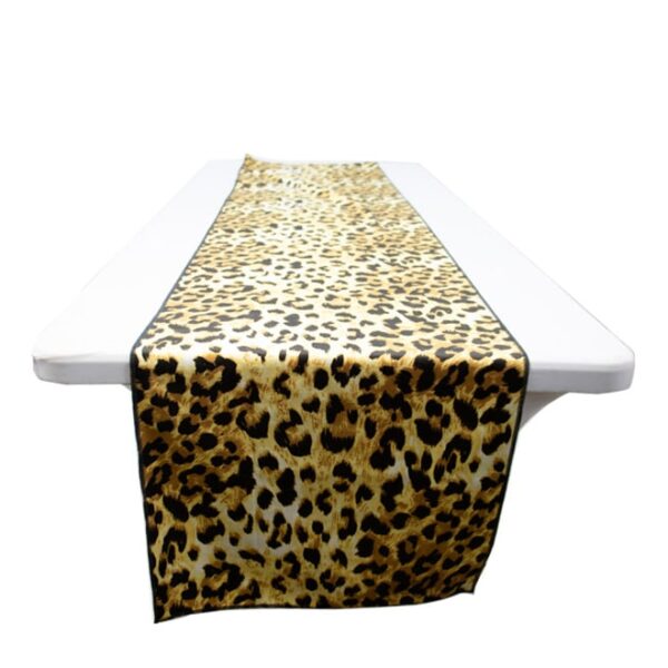 Leopard Print Velvet Table Runner