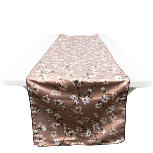 Satin Floral Table Runner