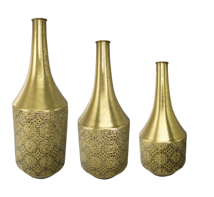 Metal Gold Vase