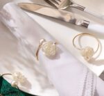 White Rose Napkin Ring