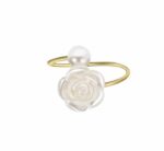 White Rose Napkin Ring