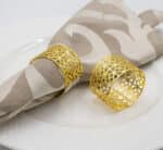 Round Gold Napkin Ring