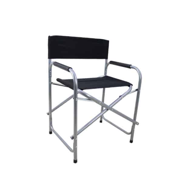 Steel Director's Chair Black