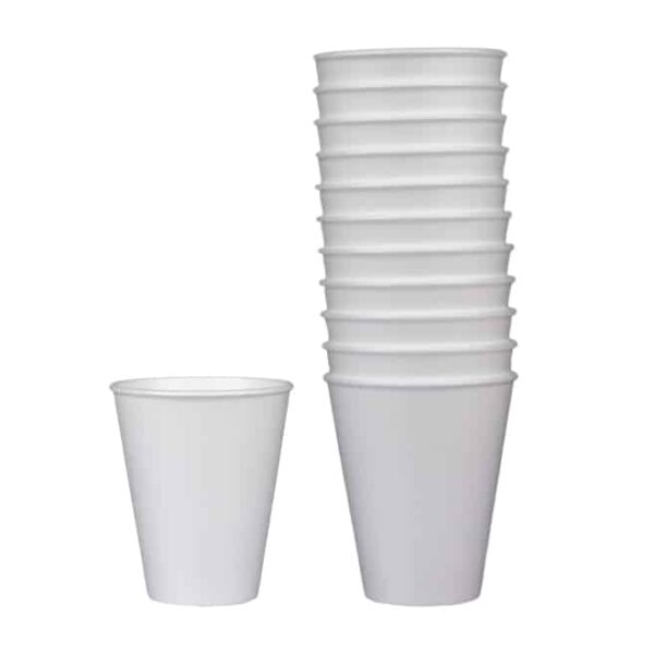 250ml White Polystyrene Cups 25pcs
