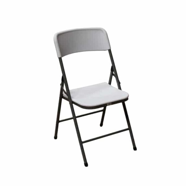 White Plastic Folding Chair