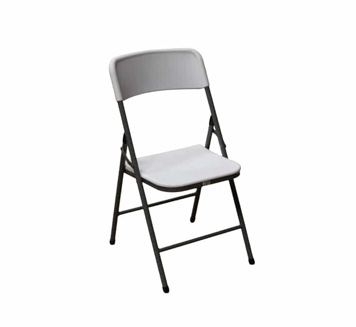White Plastic Folding Chair