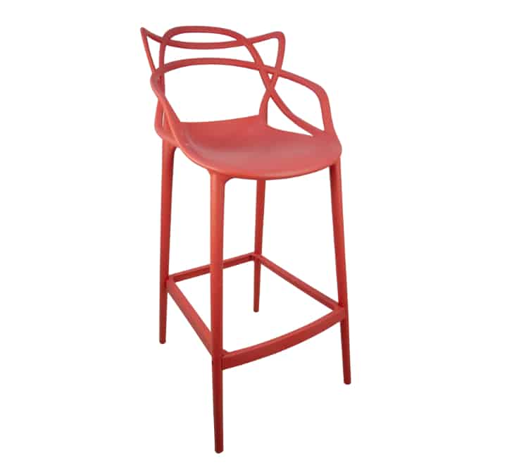 Red Web Cocktail Chair