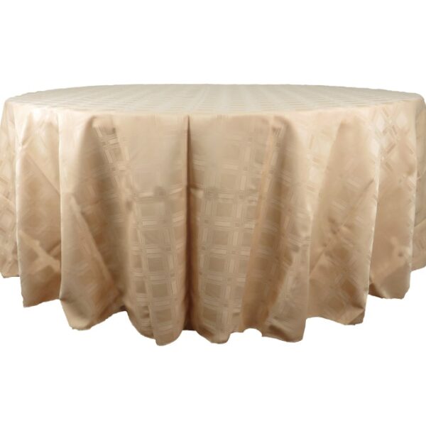 Round Damask Table Cloth