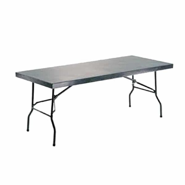 Rectangular steel folding table 1,8m (0.7mm)