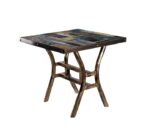 Wooden Print Cafe Table
