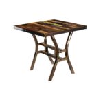 Wooden Print Cafe Table
