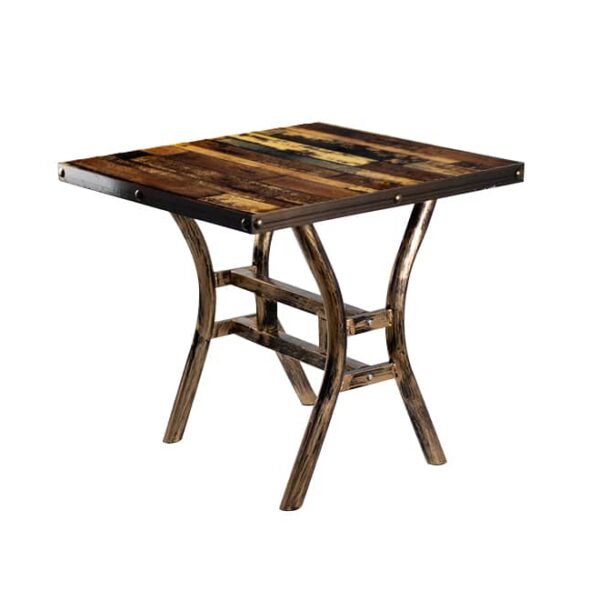 Wooden Print Cafe Table