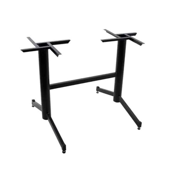 Cafe Table Double Base Black