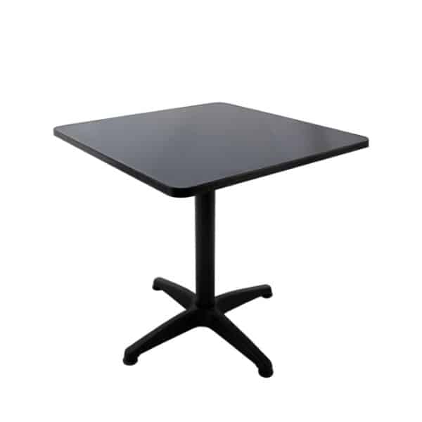 Aluminium Square Table Black