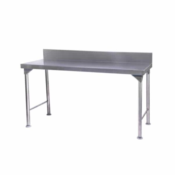 1.1m Stainless steel prep table with splashback
