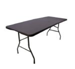 Rattan Folding Table Brown 180cm