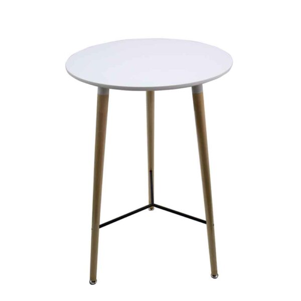 Round Cocktail Tables With Wooden Legs 60cm