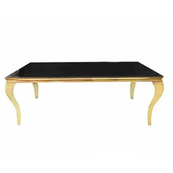 Black Glass Top Dining Table