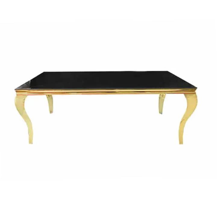 Black Glass Top Dining Table