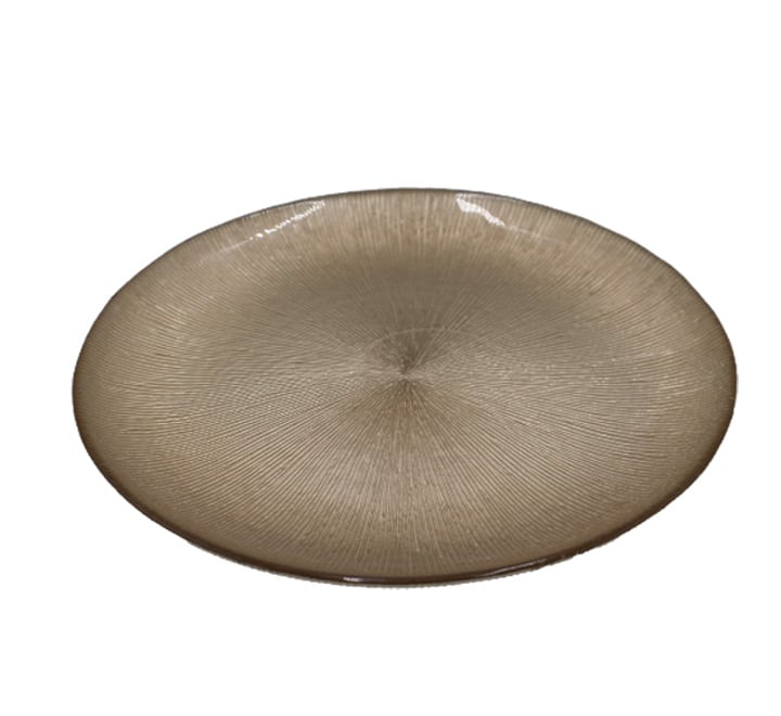 Gold Glass Dinner Plate