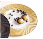 Glass Clear Underplate with Thick Gold Rim