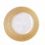 Glass Clear Underplate with Thick Gold Rim