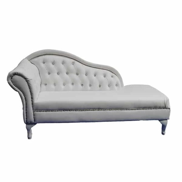 1 Arm White Chaise
