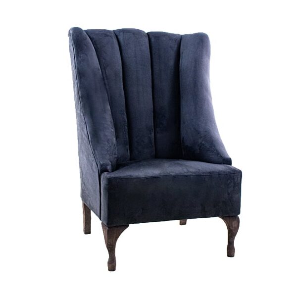 Velvet Wingback Chair