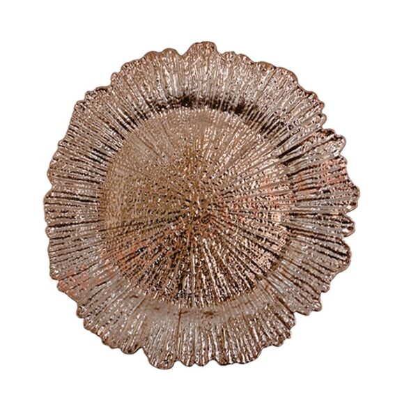 Splash Rose Gold Plastic Underplate 33cm