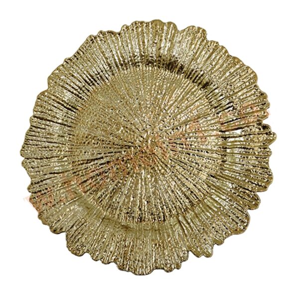 Splash gold plastic underplate