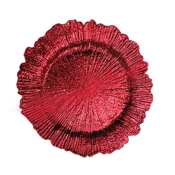 Splash red plastic underplate