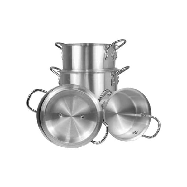 10pc Silver Pot Set