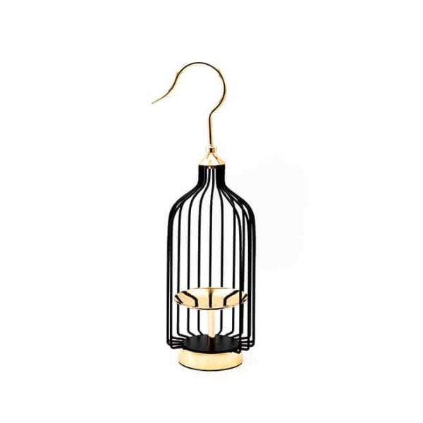 Black Bird Cage Candle Stand