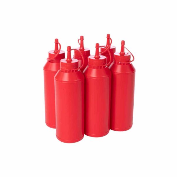 Plastic Sauce Bottle 6pk 500ml