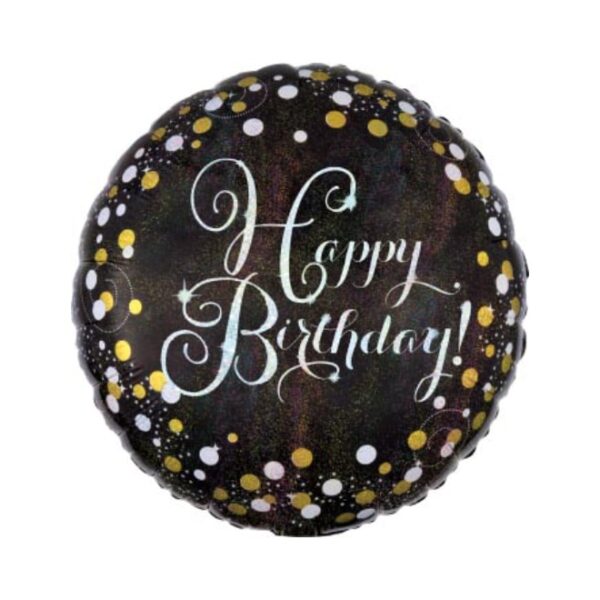 Happy Birthday Sparkling Balloon 18"