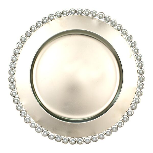 Round Steel Underplate Pearl Edge