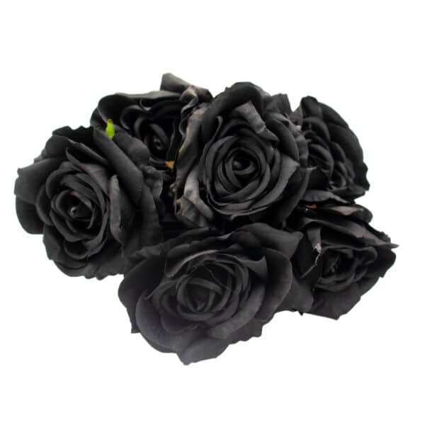 Black Artificial Roses