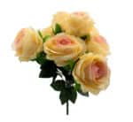 Cream Artificial Rose Bunch