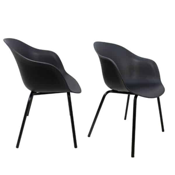 Plastic Modern Chair Black
