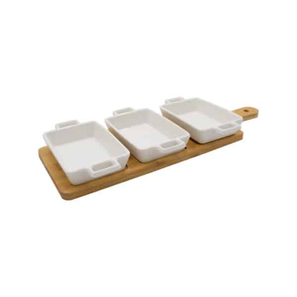 3pc Snack Serving Set