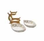 2 Tier Snack Serving Bowl Stand